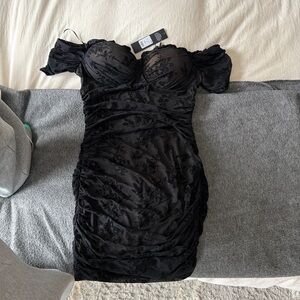 Fashion Nova Black Lace Dress